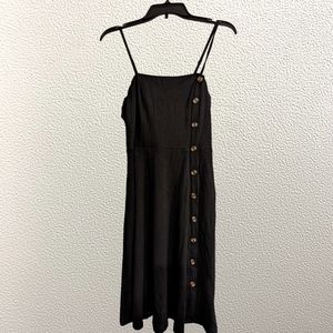 NWT Women's Spaghetti Strap Black Dress
